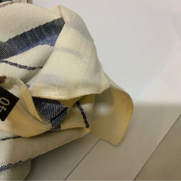 LORO PIANA Colorful Linen Stripe Shift Dress size 40 /US 6 made in ITALY D2 - Picture 9 of 9